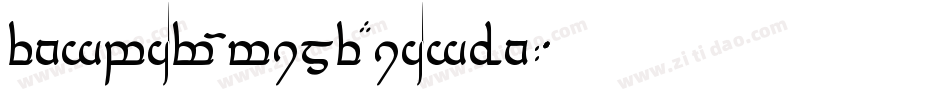 Tengwar Optime Diagon字体转换